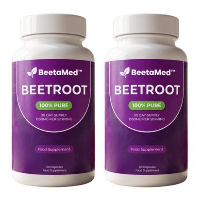 BeetaMed™ Beetroot Capsules | Daily Circulation, Energy & Joint Support Supplement