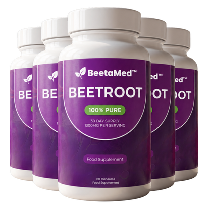 BeetaMed™ Beetroot Capsules | Daily Circulation, Energy & Joint Support Supplement