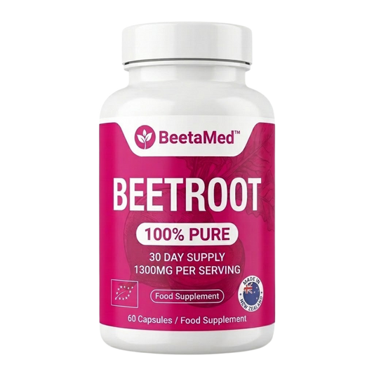 BeetaMed™ Beetroot Capsules | Daily Circulation, Energy & Joint Support Supplement